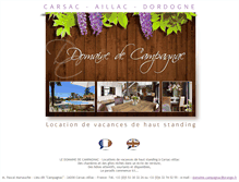 Tablet Screenshot of domaine-campagnac.com